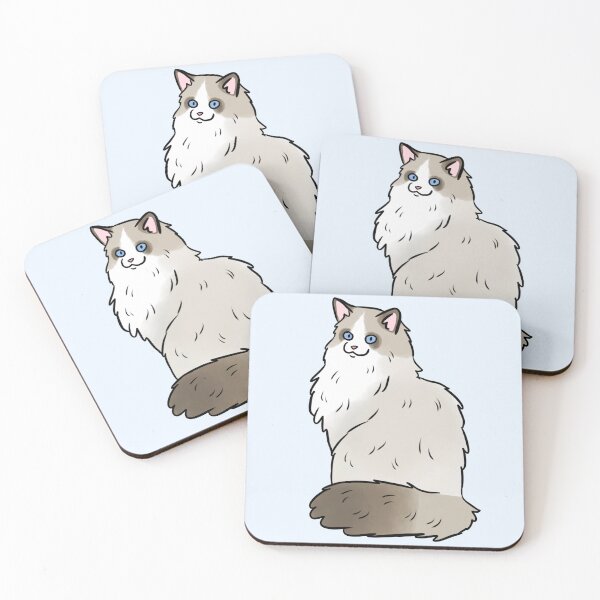 Item preview, Ragdoll cute cat illustration  designed and sold by Yarafantasyart.