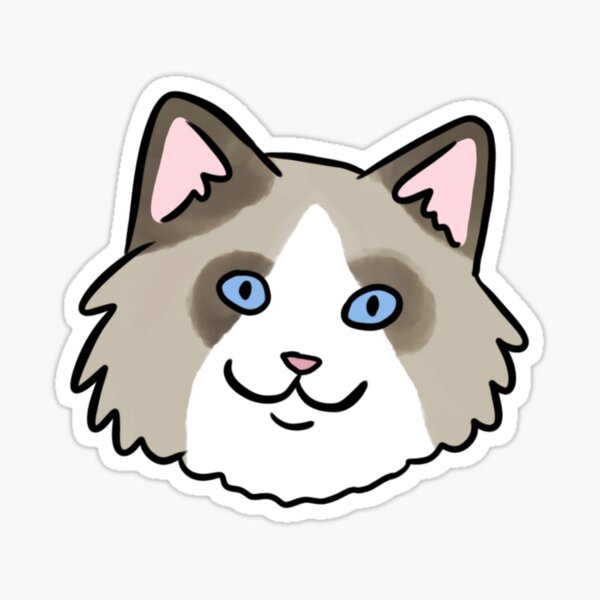 Ragdoll Cat Sticker by katdrawsit for iOS & Android