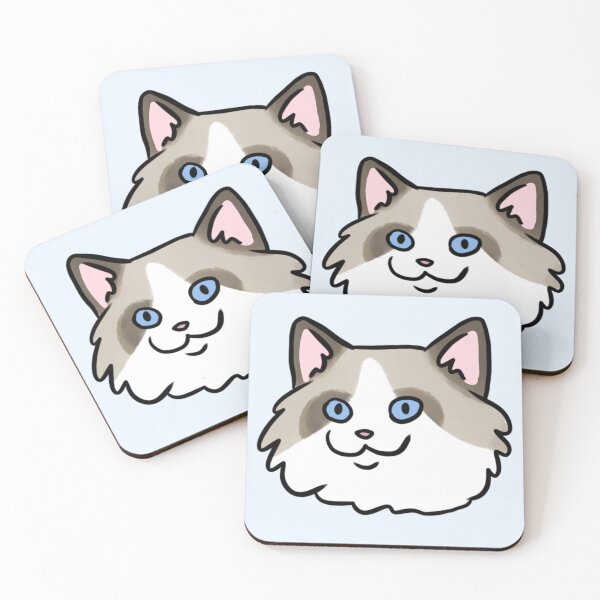 Item preview, Ragdoll cute cat illustration  designed and sold by Yarafantasyart.