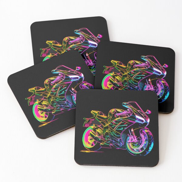 Item preview, Cyberpunk Neon Futuristic Superbike designed and sold by beluxe.