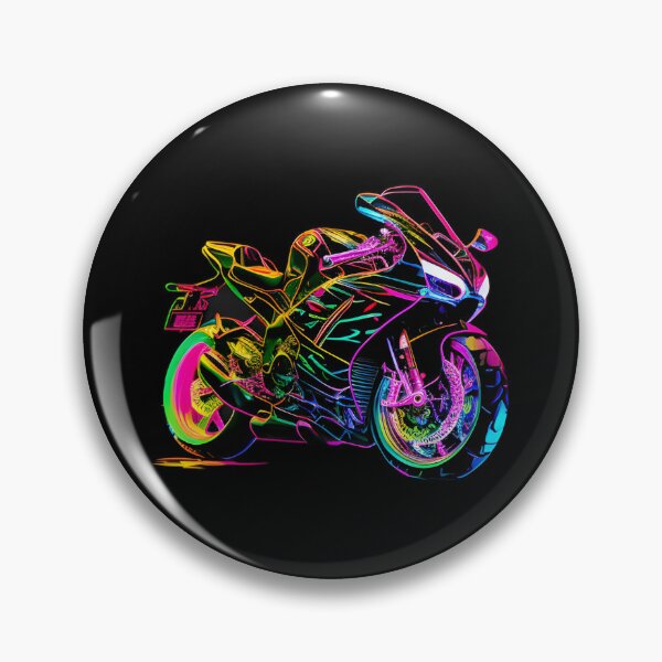 Item preview, Cyberpunk Neon Futuristic Superbike designed and sold by beluxe.