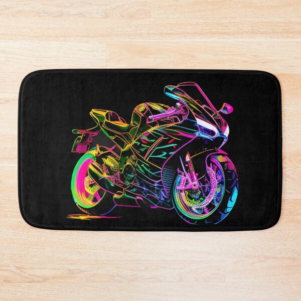 Item preview, Cyberpunk Neon Futuristic Superbike designed and sold by beluxe.