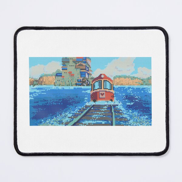 Item preview, Spirit Train Fantasy Landscape Pixel Art Anime Video Game  designed and sold by katpotkin.