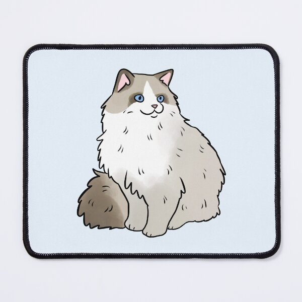 Item preview, Ragdoll cute cat illustration designed and sold by Yarafantasyart.