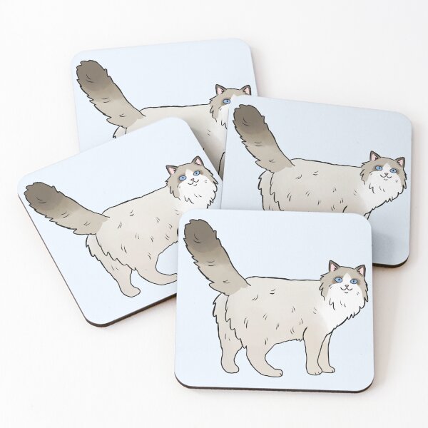 Item preview, Ragdoll cute cat illustration  designed and sold by Yarafantasyart.