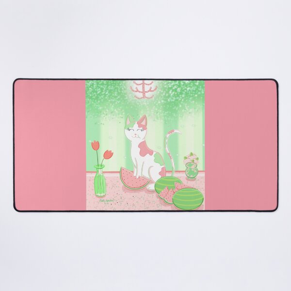 Item preview, Watermelon Cat designed and sold by DancingFoxArt.
