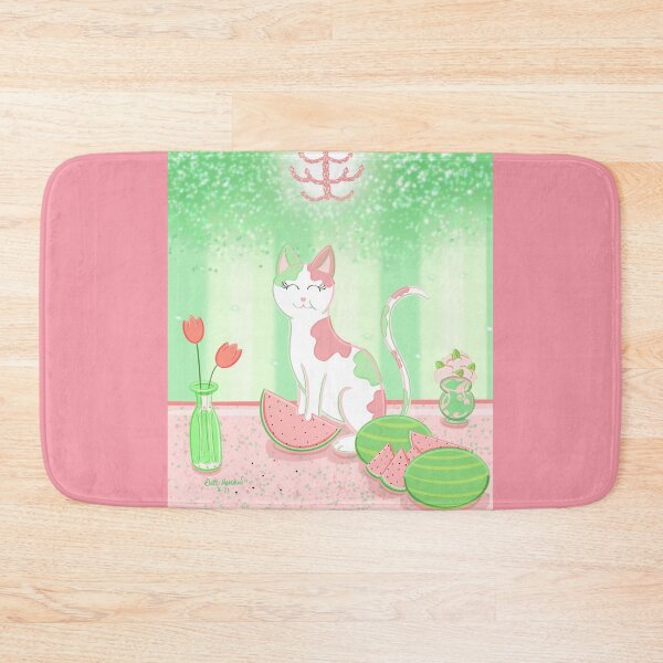Item preview, Watermelon Cat designed and sold by DancingFoxArt.