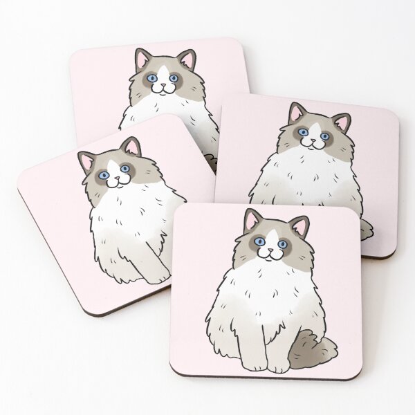 Item preview, Ragdoll cute cat illustration  designed and sold by Yarafantasyart.