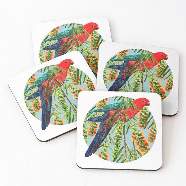 Item preview, King Parrot Bottlebrush Blooms  designed and sold by Sketchbook Designs.