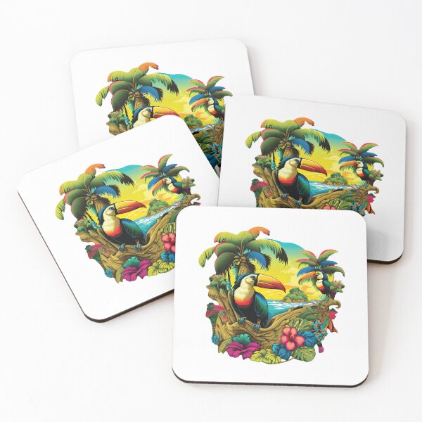Item preview, Colourful Paradise sunset illustration designed and sold by Gerald Waters.