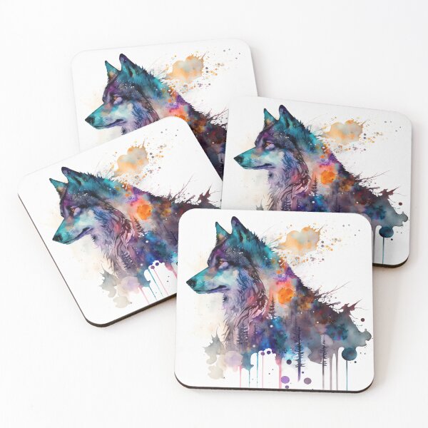 Item preview, Watercolour Wolf designed and sold by CyberDreamer.