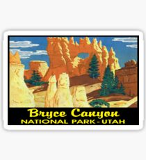 Bryce Canyon National Park Utah Vintage Bumper Luggage Sticker