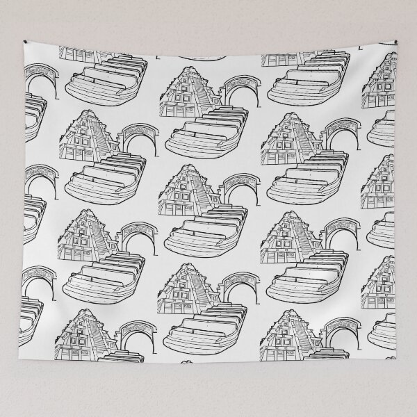 Item preview, Gran Fiesta Tour Boat Ride Icons Black and White designed and sold by Sommerman1.
