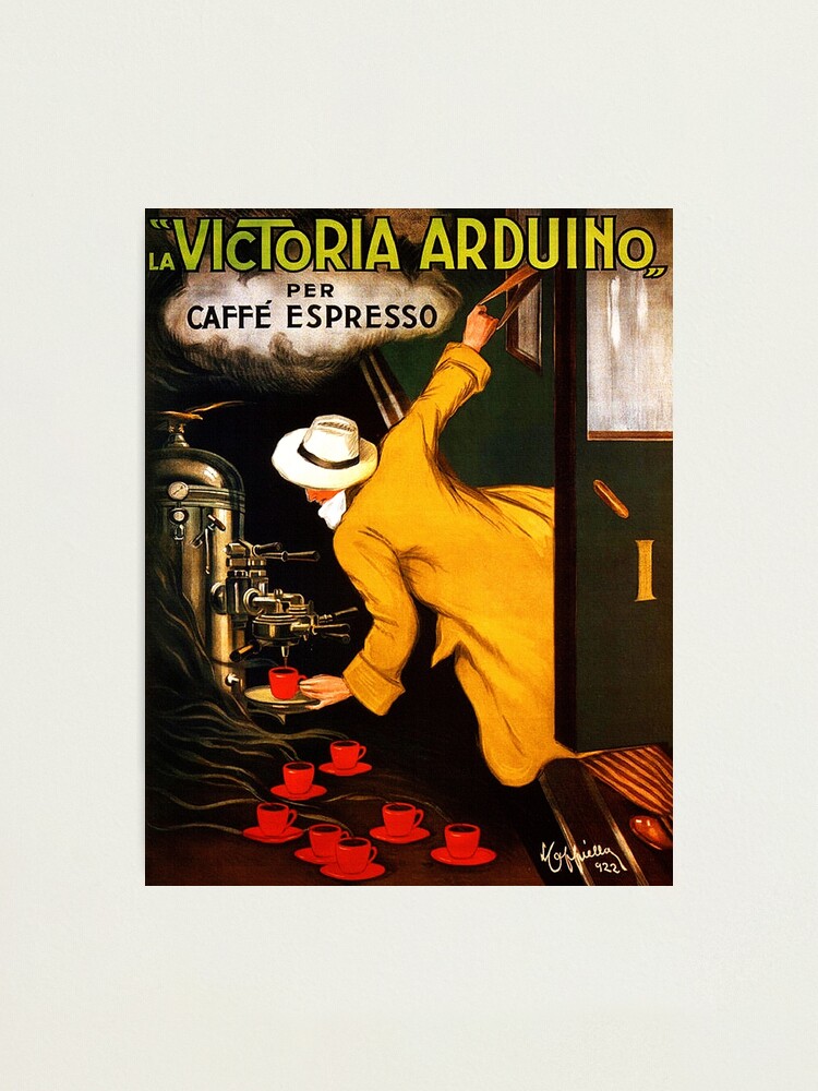 F10 LA VICTORIA ARDUINO VINTAGE POSTER Expresso Coffee ad PRINT IMAGE PHOTO