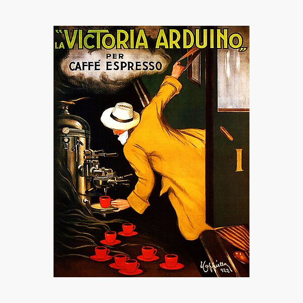 La Victoria Arduino Caffe Expresso Italy - Advertising / Coffee Vintage Poster Photographic Print