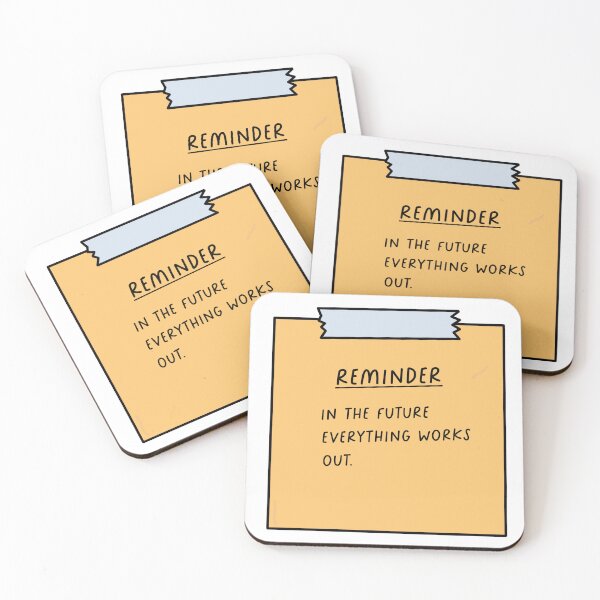 Item preview, sticky note in the future everything works out designed and sold by ukulany.