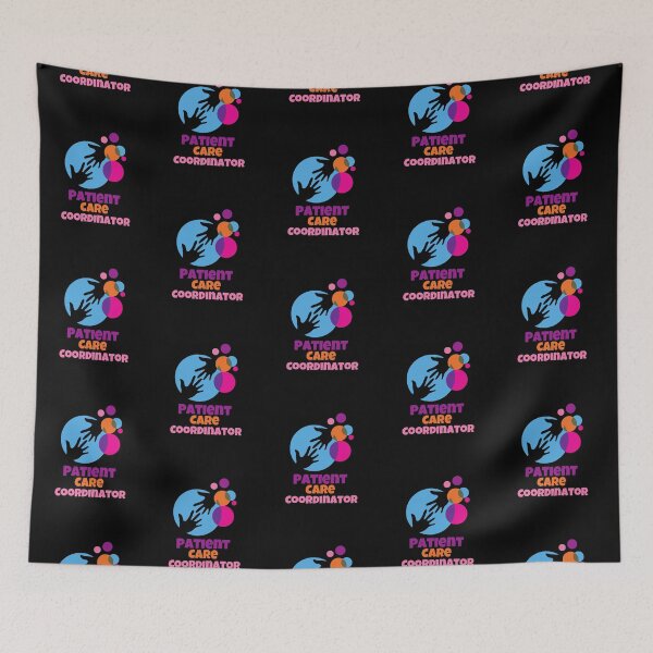 Item preview, Patient Care Coordinator  Colorful Supportive Matching Design  Canvas Print designed and sold by BONclothing.