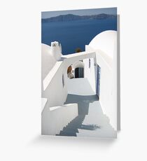 Santorini Greeting Card