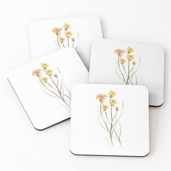 Item preview, Handdrawn Autumn Yellow Wildflowers  designed and sold by megasunnie.
