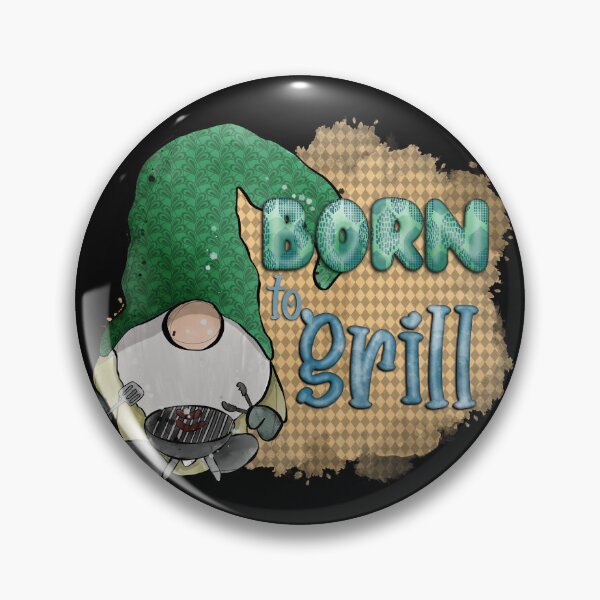 Item preview, Born to Grill: Watercolor Gnome at the BBQ designed and sold by CharlieCreates.