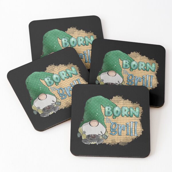 Item preview, Born to Grill: Watercolor Gnome at the BBQ designed and sold by CharlieCreates.