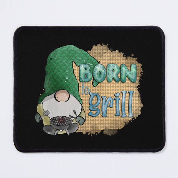 Item preview, Born to Grill: Watercolor Gnome at the BBQ designed and sold by CharlieCreates.