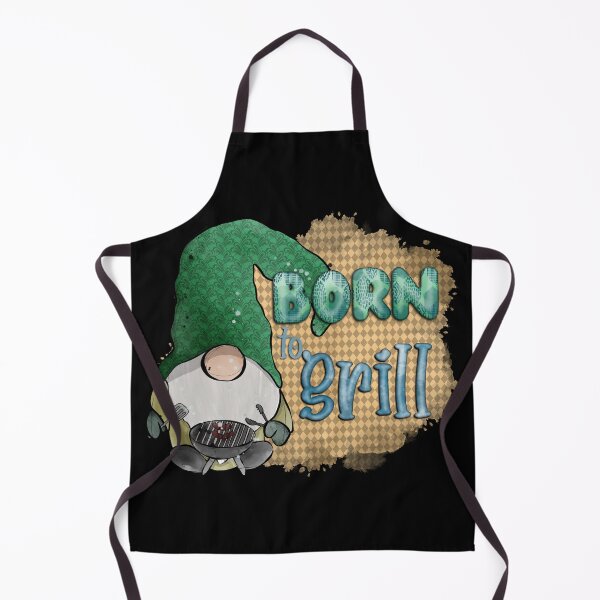 Item preview, Born to Grill: Watercolor Gnome at the BBQ designed and sold by CharlieCreates.