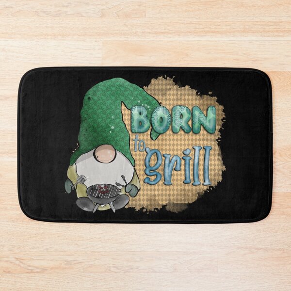 Item preview, Born to Grill: Watercolor Gnome at the BBQ designed and sold by CharlieCreates.