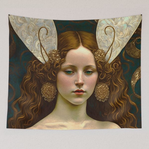 Item preview, A woman with a winged headpiece designed and sold by Warehouse46.