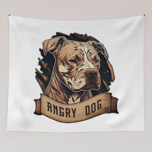 Item preview, Angry dog : Pittbull Terrier designed and sold by BWstudios.