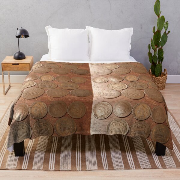 Item preview, 5 Indian Cents & 7 Two Cents designed and sold by coinsxcrochet.