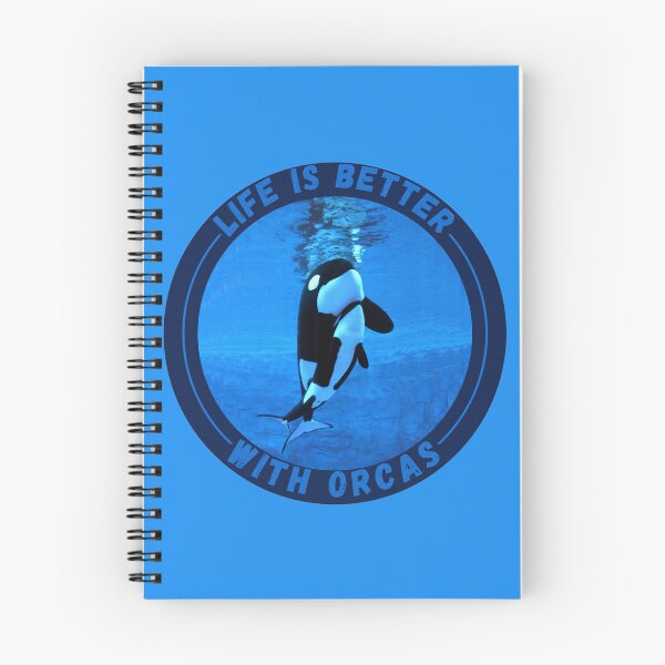 Item preview, Life Is Better With Orcas , new logo design designed and sold by Robo-toons.
