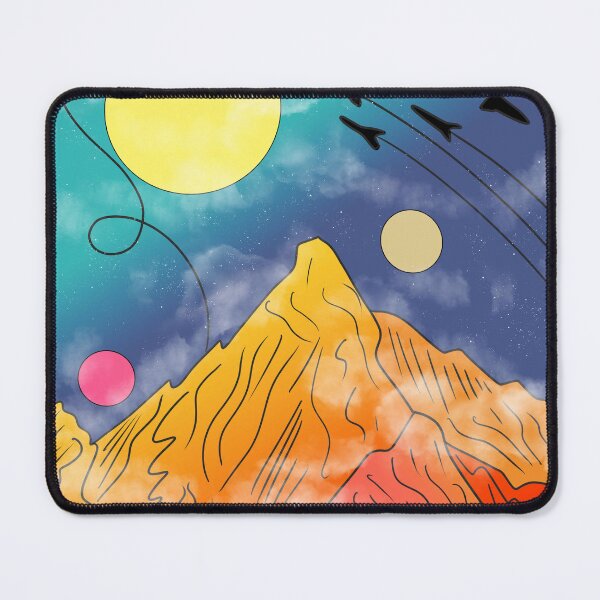 Item preview, rockets over mountain designed and sold by Catherine Milchard.