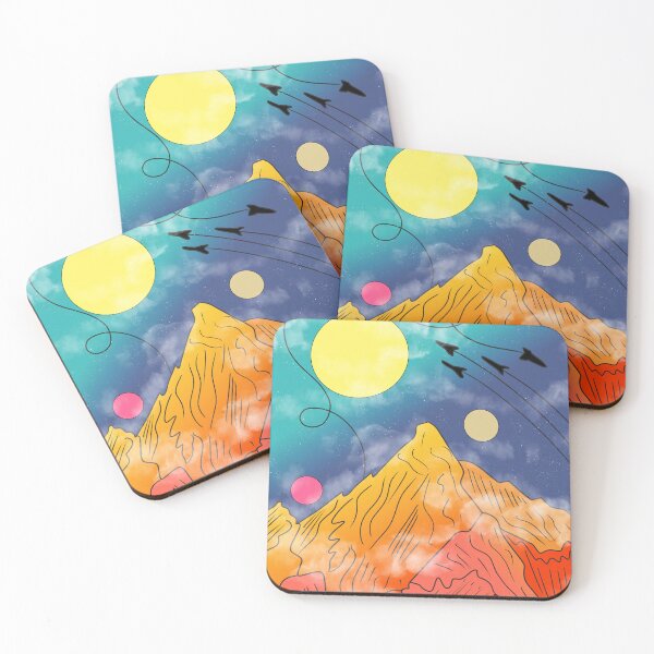 Item preview, rockets over mountain designed and sold by Catherine  Milchard.
