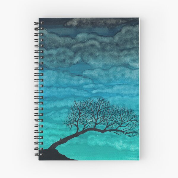 Item preview, Cloudy I ~ Pintura del árbol de la acuarela designed and sold by aurin.