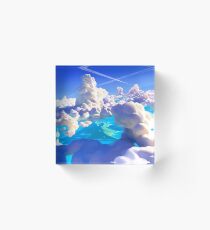 Ocean Clouds Acrylic Block