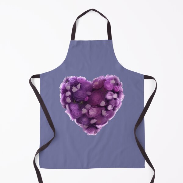 Item preview, Purple Flowers Bouquet Heart designed and sold by Digiheart.