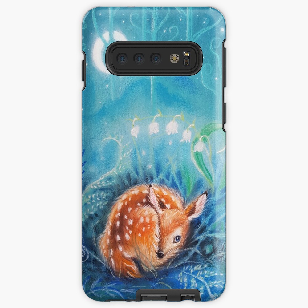 Cute dreaming deer by Maria Tiqwah Case & Skin for Samsung Galaxy