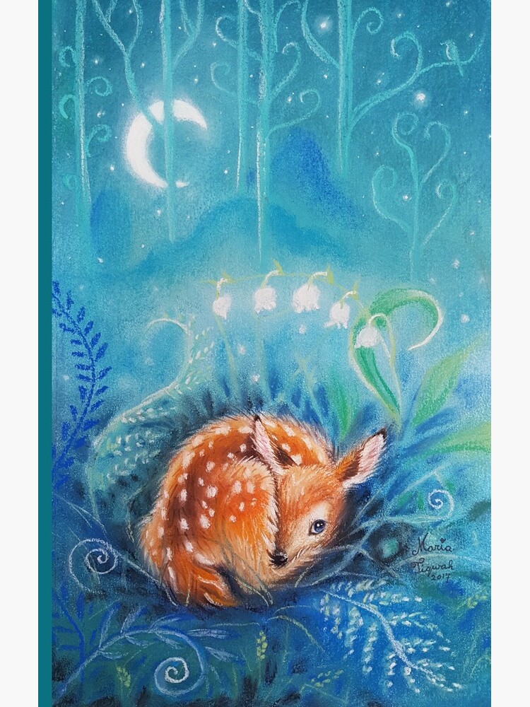 Cute dreaming deer by Maria Tiqwah by MariaTiqwah