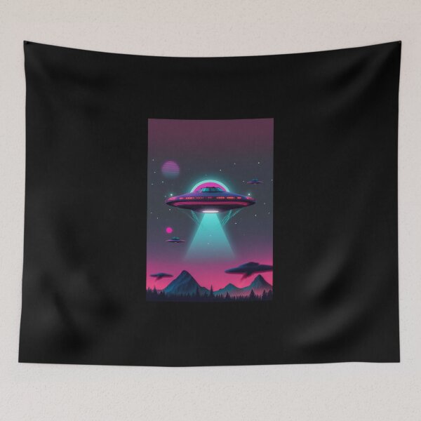 Item preview, Synthwave UFO designed and sold by RESToRAPTOR.