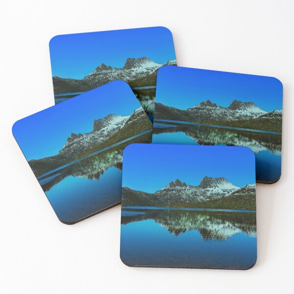 Item preview, Perfect Reflection and peaceful blue mountains lake scene designed and sold by ImgPrint.