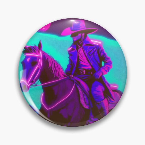 Item preview, Synthwave cowboy designed and sold by RESToRAPTOR.