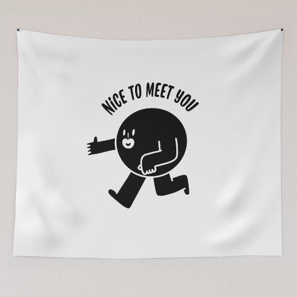 Item preview, Greetings: A Friendly Handshake - Black designed and sold by MalaloStudio.