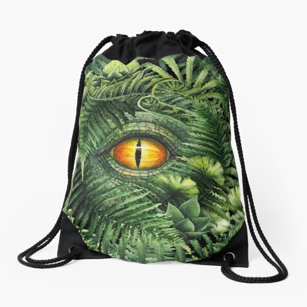 Item preview, Watercolor dinosaur eye and prehistoric plants designed and sold by Ekaterina Glazkova.
