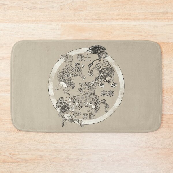Item preview, Distressed Style Vintage Japanese Mythical Creatures Illustration designed and sold by TrulyEpoque.