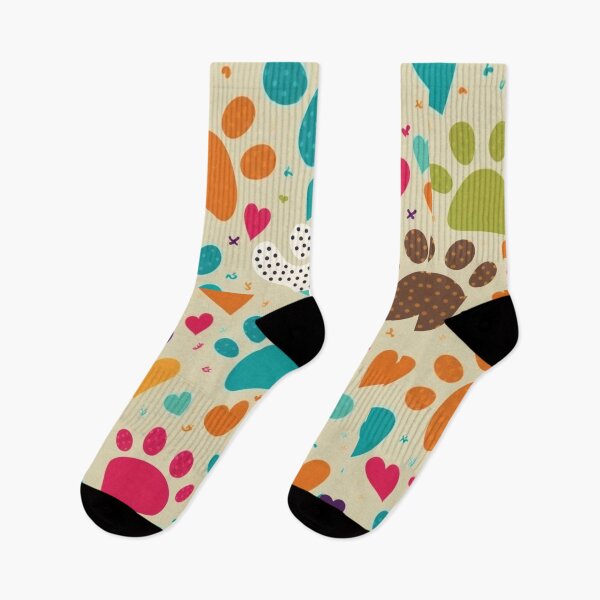 Item preview, Colorful Abstract Paw Print Dog Food Water Bowl Design designed and sold by Kplayzz2009.