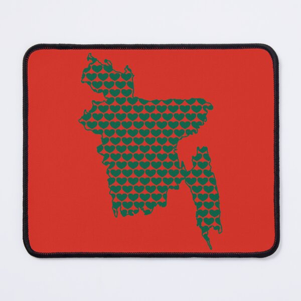 Item preview, Bangladesh Green Map of Hearts designed and sold by dezanli.