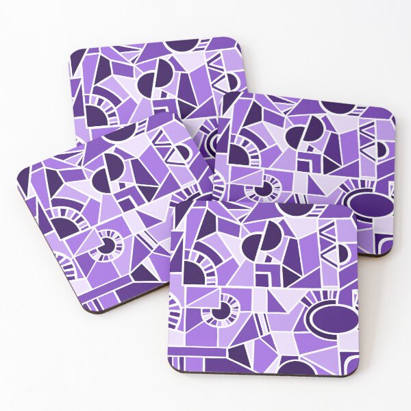 Artikelvorschau, Purple Quirky Shaped Geometric Patterns entworfen und verkauft von SemDesigns1.