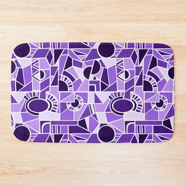 Artikelvorschau, Purple Quirky Shaped Geometric Patterns entworfen und verkauft von SemDesigns1.