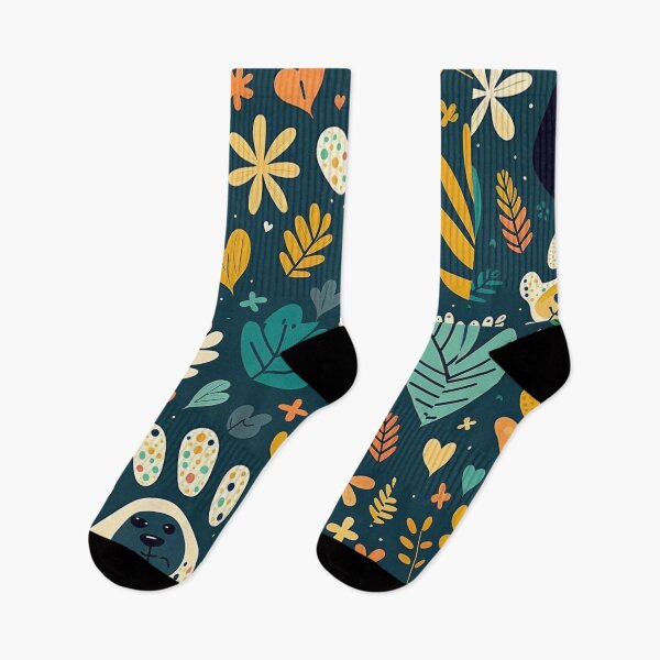 Item preview, Fall Season Colorful Abstract Paw Print Dog Food Water Bowl Design designed and sold by Kplayzz2009.